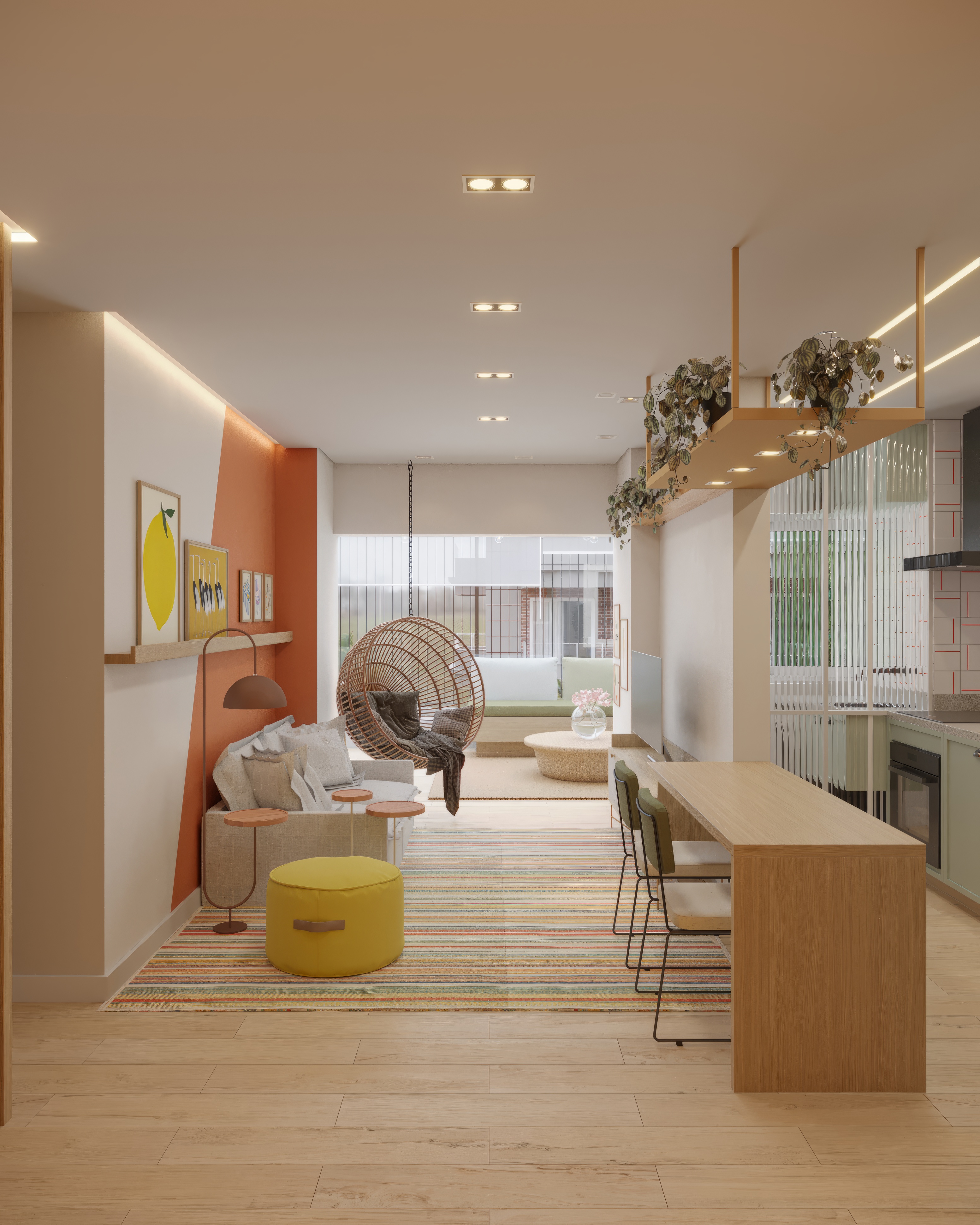 Apartamento Contemporâneo | Cores, Formas e Personalidade